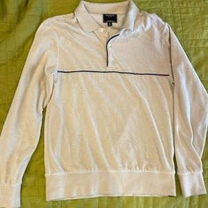 Todd Snyder velour piped retro polo pullover